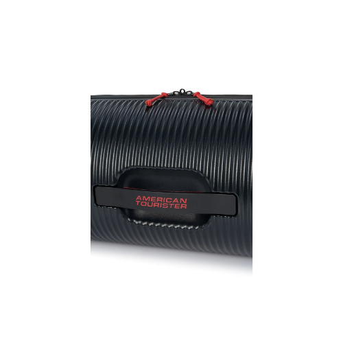 AMERICAN TOURISTER ROLLIO DUFFLE BLACK/RED 25CM - Red Rhino