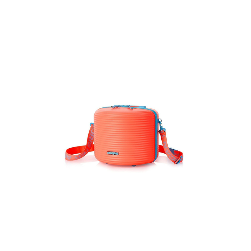 AMERICAN TOURISTER ROLLIO 2P SET CARRY BAG - DUFFLE -CORAL/BLUE - Red Rhino