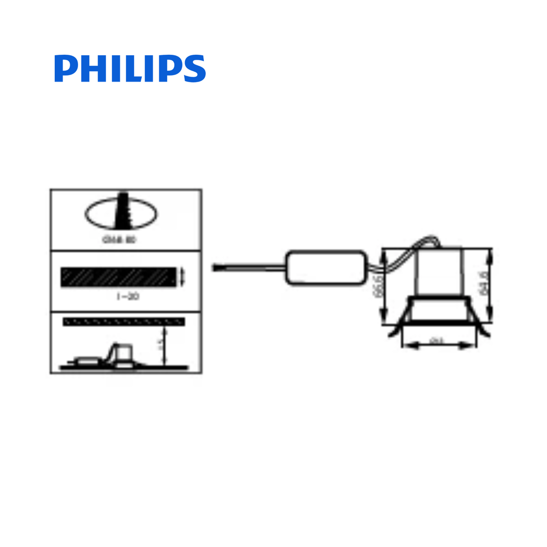 Philips RS350 G2 Deep Recessed LED Spotlight 4W – 3000K Warm White | Buy in Kenya | Red Rhino