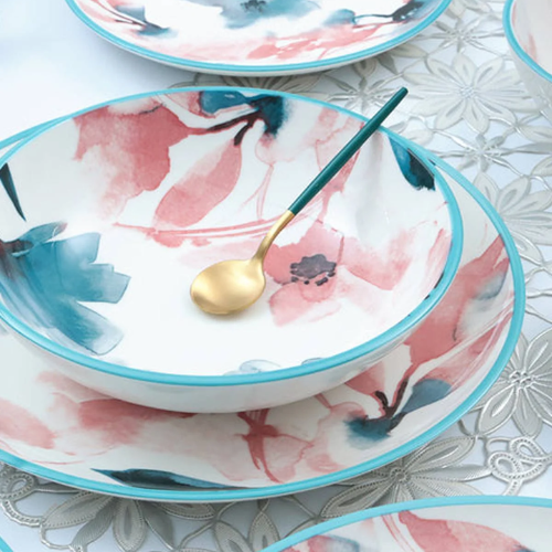 Petal Drift – 24 piece Artistic Porcelain Dinner Set