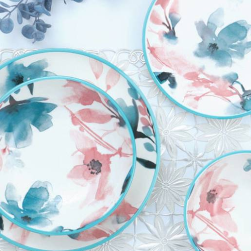 Petal Drift – 24 piece Artistic Porcelain Dinner Set