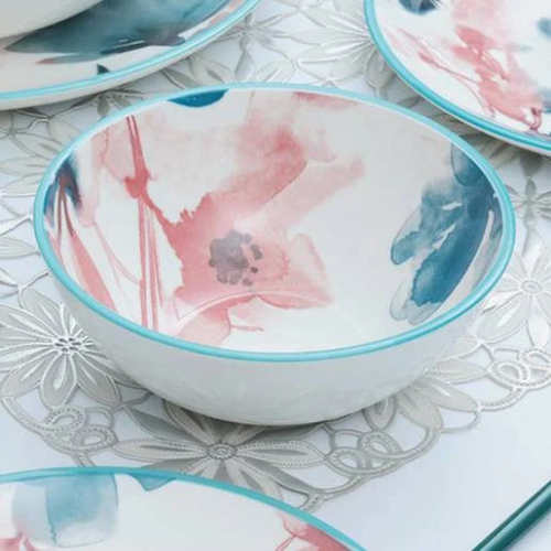 Petal Drift – 24 piece Artistic Porcelain Dinner Set