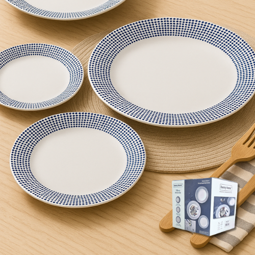Regal Blue Rim - Exclusive Porcelain Dinnerset (18pcs)
