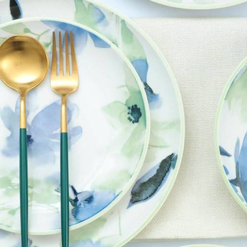 Petal Drift – 24 piece Artistic Porcelain Dinner Set