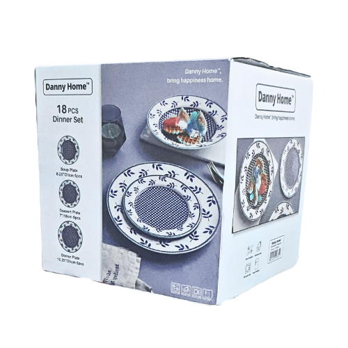 Sapphire Grove - 18pc Premium Porcelain Dinner Set