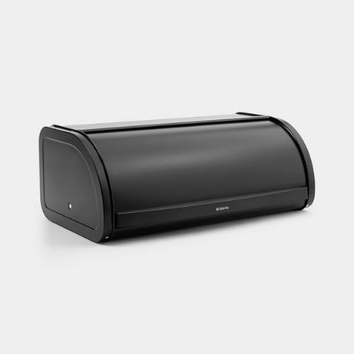 Roll Top Bread Bin - Matt Black