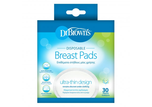 Dr Brown's Disposable Nursing Breast Pads 30-Pack- S4022