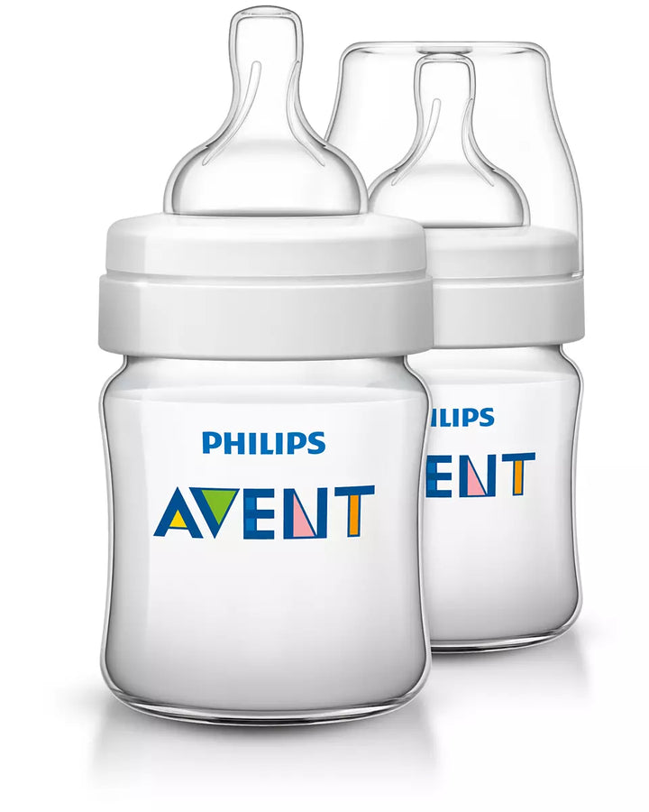 Philips Avent Classic plus baby bottle 125ML Twin Pack 0m+ scf810/20