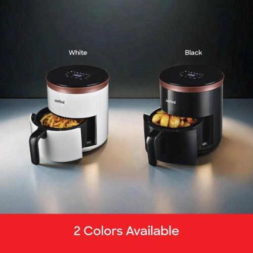 Sanford 4L digital air fryer SF2455AF, shared use view