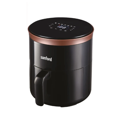 Sanford 4L digital air fryer SF2455AF black, front view