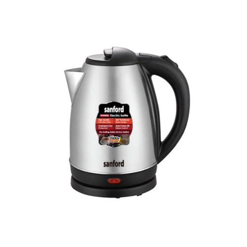 Sanford 1.8L Electric Kettle with Stainless Steel Body and 1500W Power | SF3343EK