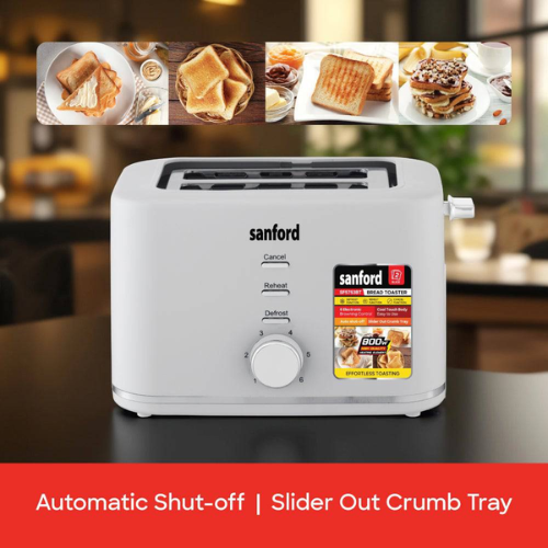 Sanford 2-Slice Toaster 6 Browning Levels Defrost Cool Touch SF5753BT | Buy in Kenya | Red Rhino