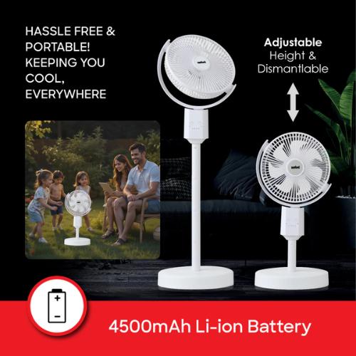 Sanford Rechargeable Oscillating Fan 10 inch SF6659RSFN