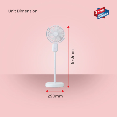 Sanford Rechargeable Oscillating Fan 10 inch SF6659RSFN