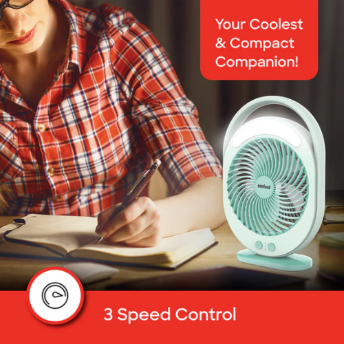Sanford rechargeable table fan SF6662MFN, control detail