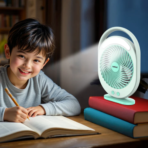 Sanford rechargeable table fan SF6662MFN, use view