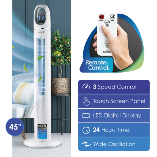 Sanford tower fan SF6701TRF, use view