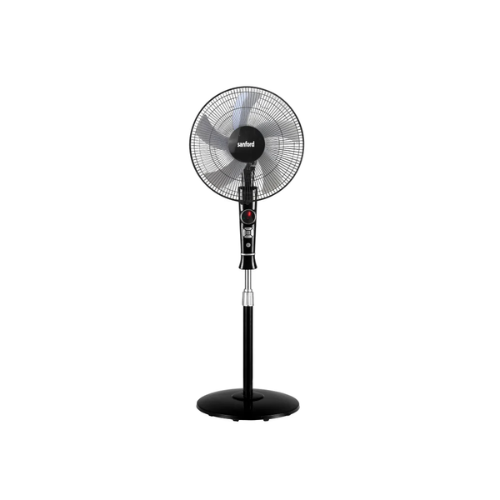 Sanford 16-inch stand fan with remote SF903SFN black, front view