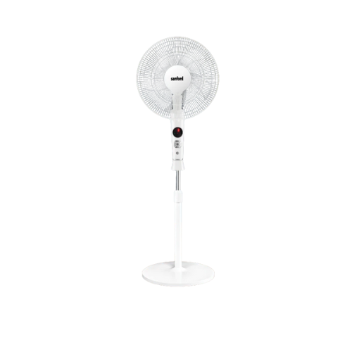 Sanford 16-inch stand fan with remote SF903SFN white, front view