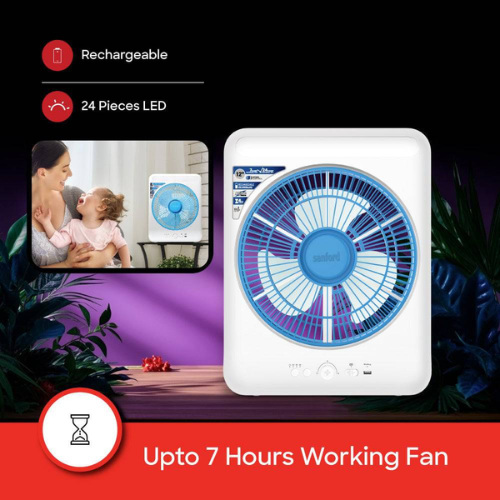 Sanford 12" Rechargeable Box Fan with LED Light SF919BFN | Buy in Kenya | Red Rhino
