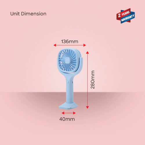 Sanford Rechargeable Hand Fan Combo with Mobile Holder PINK SF936HFN