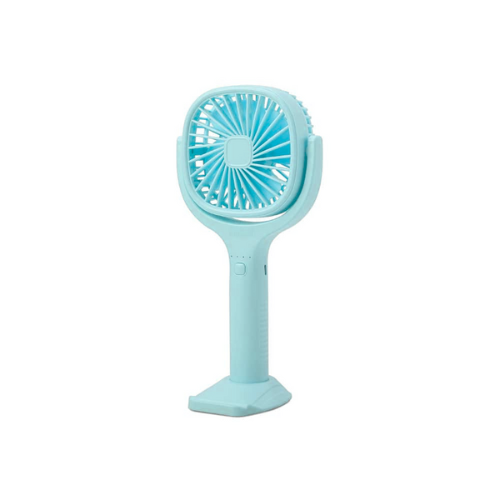 Sanford rechargeable hand fan with mobile holder SF936HFN blue, front view