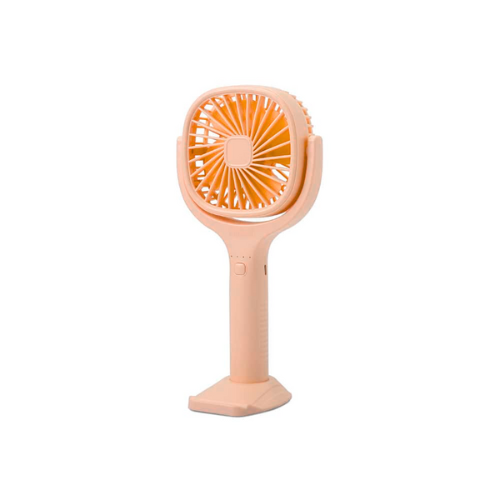 Sanford rechargeable hand fan with mobile holder SF936HFN orange, front view