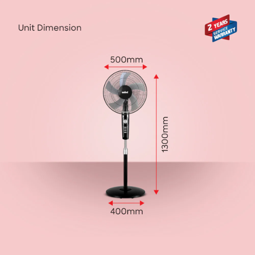 SANFORD 16-Inch Heavy-Duty Stand Fan SF938SFN White