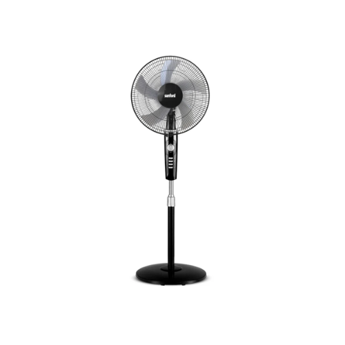 Sanford 16-inch heavy-duty stand fan SF938SFN black, front view