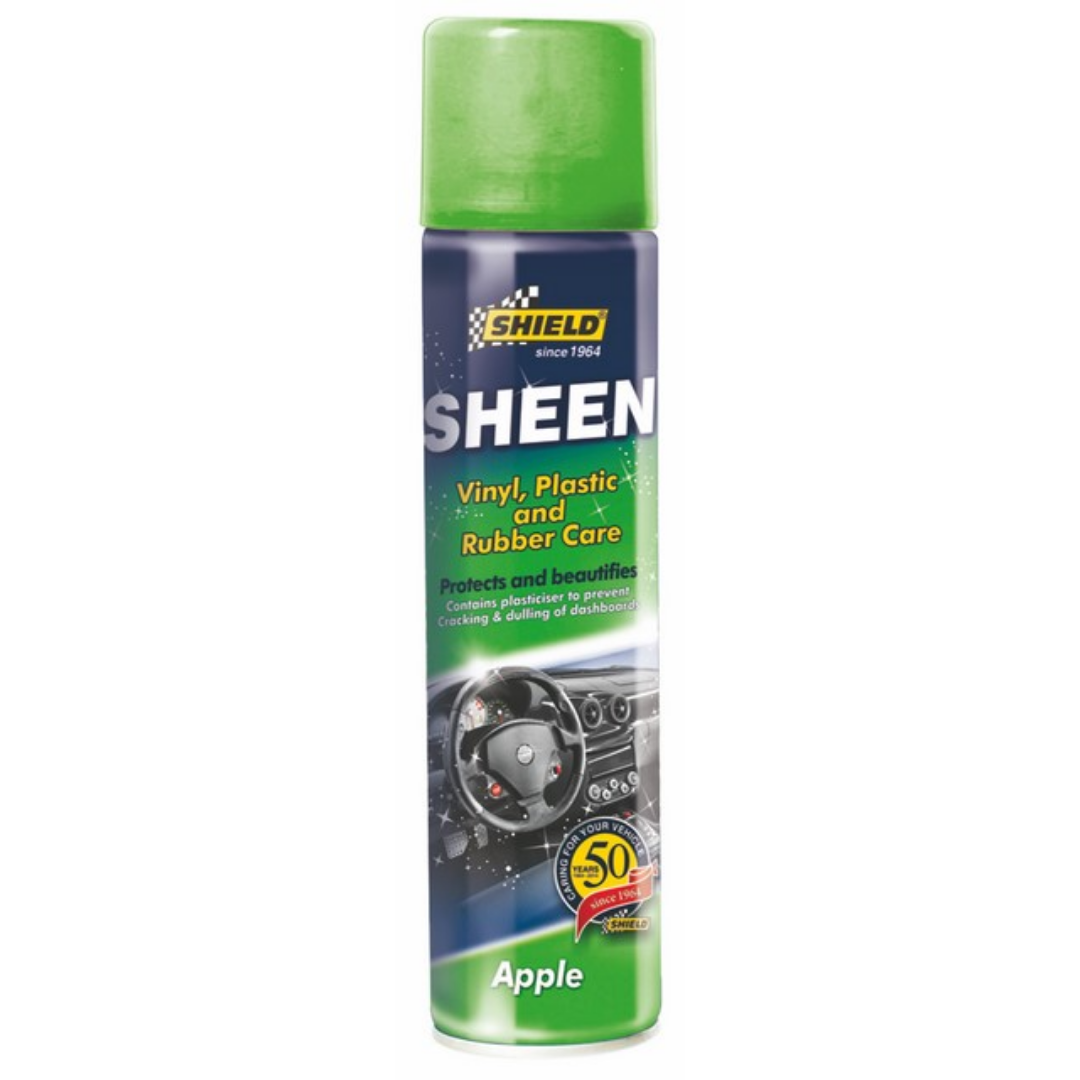 Shield Sheen Vinyl Plastic and Rubber Care 300ml Apple SH10