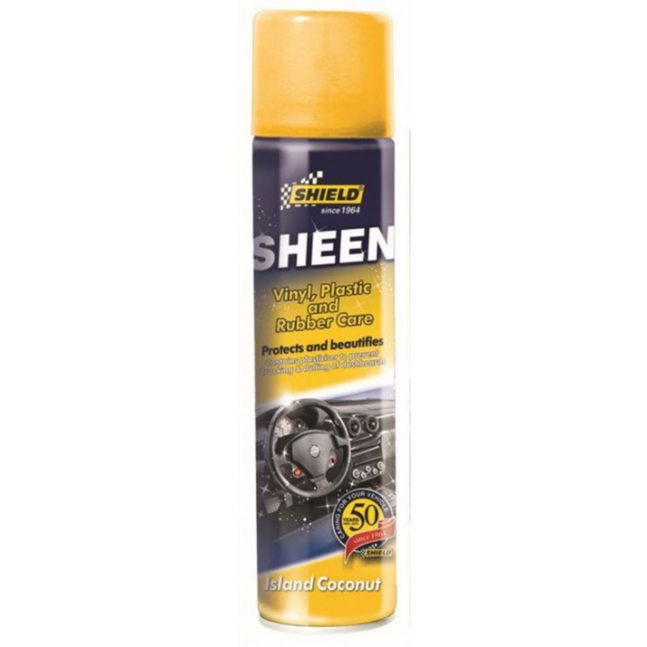 Shield Sheen Vinyl, Plastic & Rubber Care 300ml Island Coconut SH240