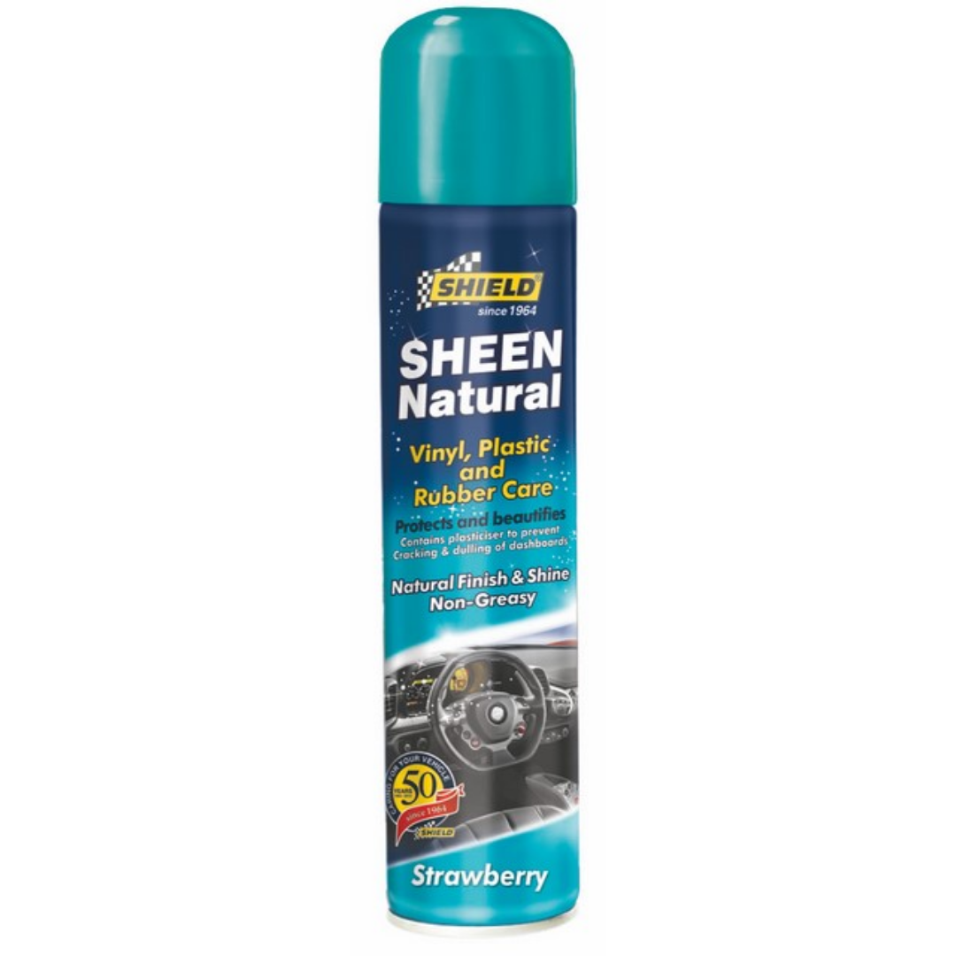 Shield Sheen Vinyl Plastic and Rubber Care 300ml Strawberry SH54