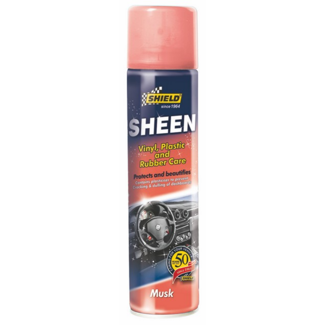 Shield Sheen Vinyl Plastic and Rubber Care 300ml Musk SH55