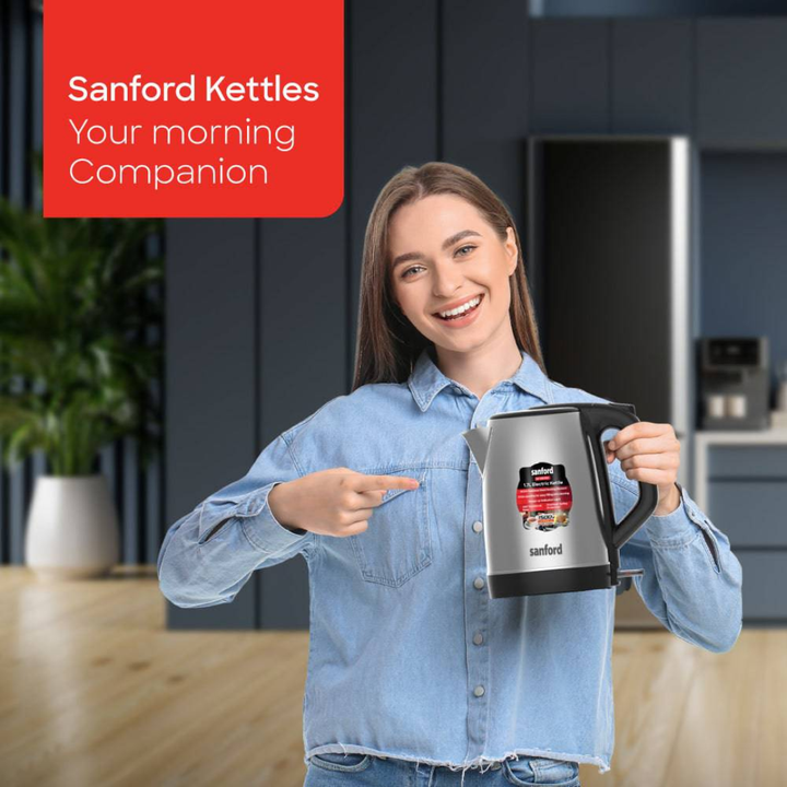 Sanford 1.7L Electric Kettle with 1500W Power & Stainless Steel Body SF1851EK | Buy in Kenya | Red Rhino