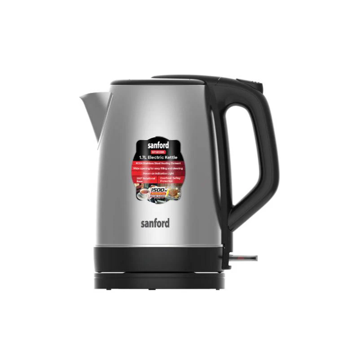 Sanford 1.7L Electric Kettle with 1500W Power & Stainless Steel Body SF1851EK