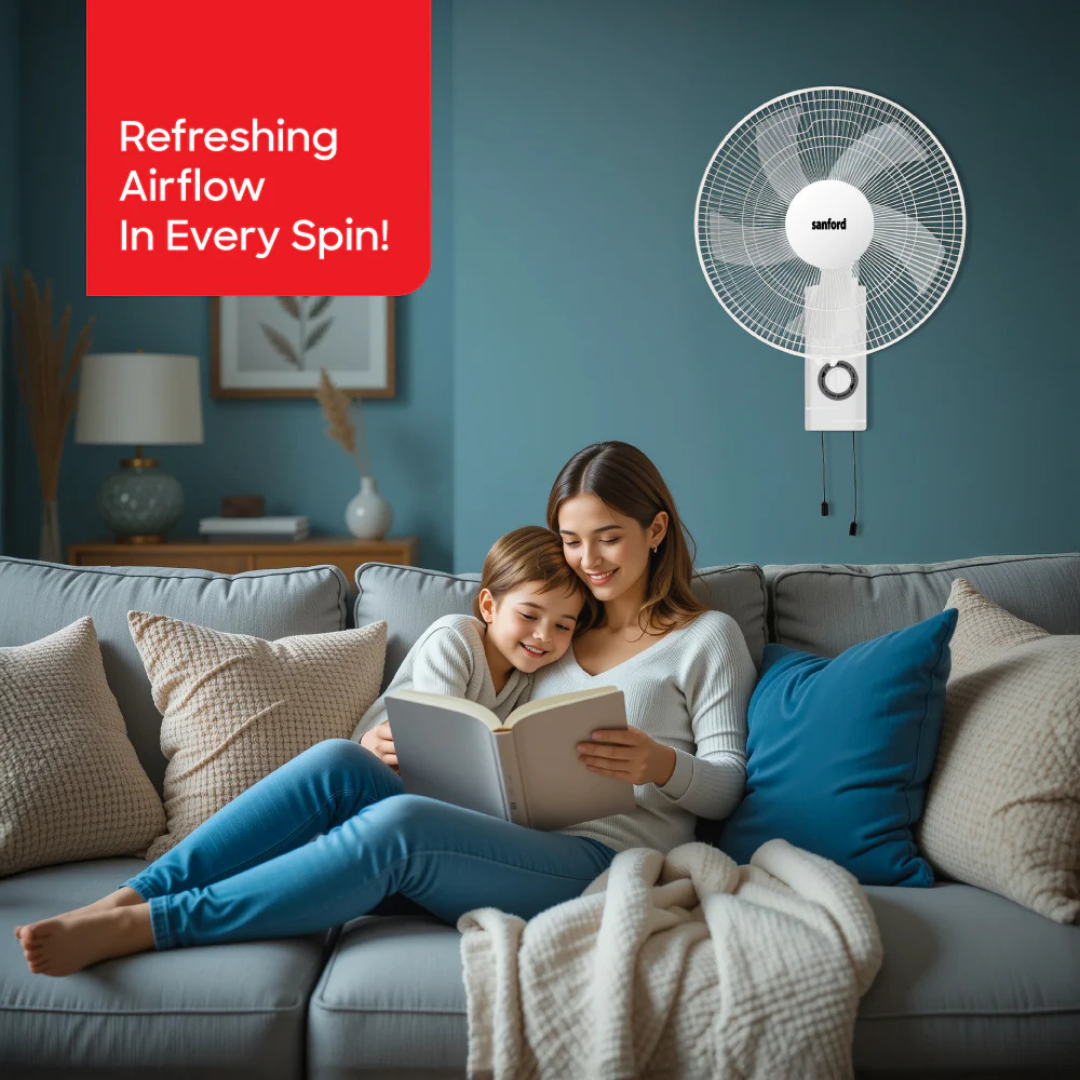Sanford wall fan SF932WFN, side view
