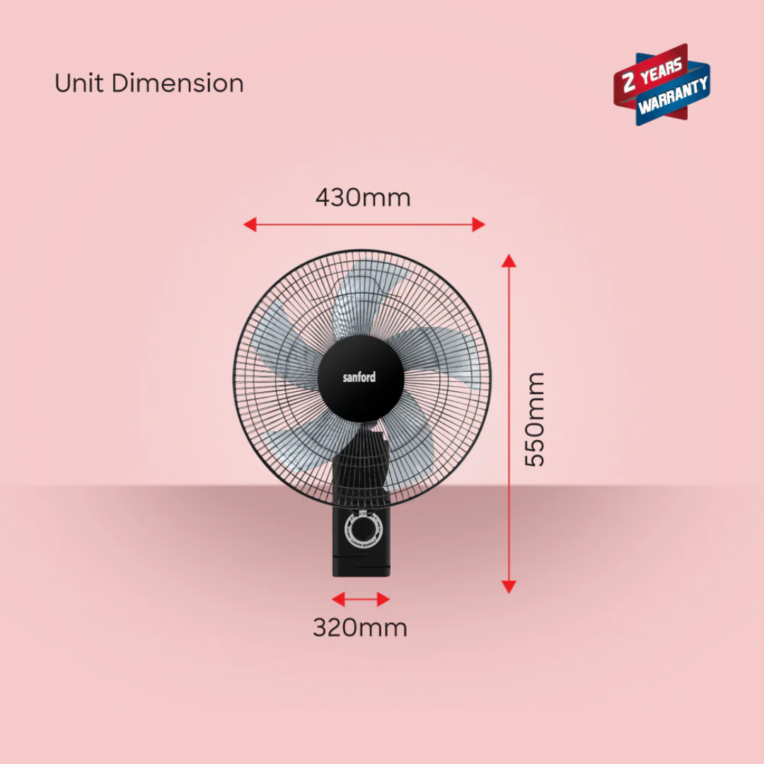 Sanford wall fan SF932WFN, product detail