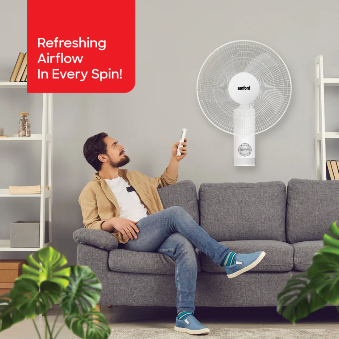 Sanford wall-mount fan SF931WFN, side view