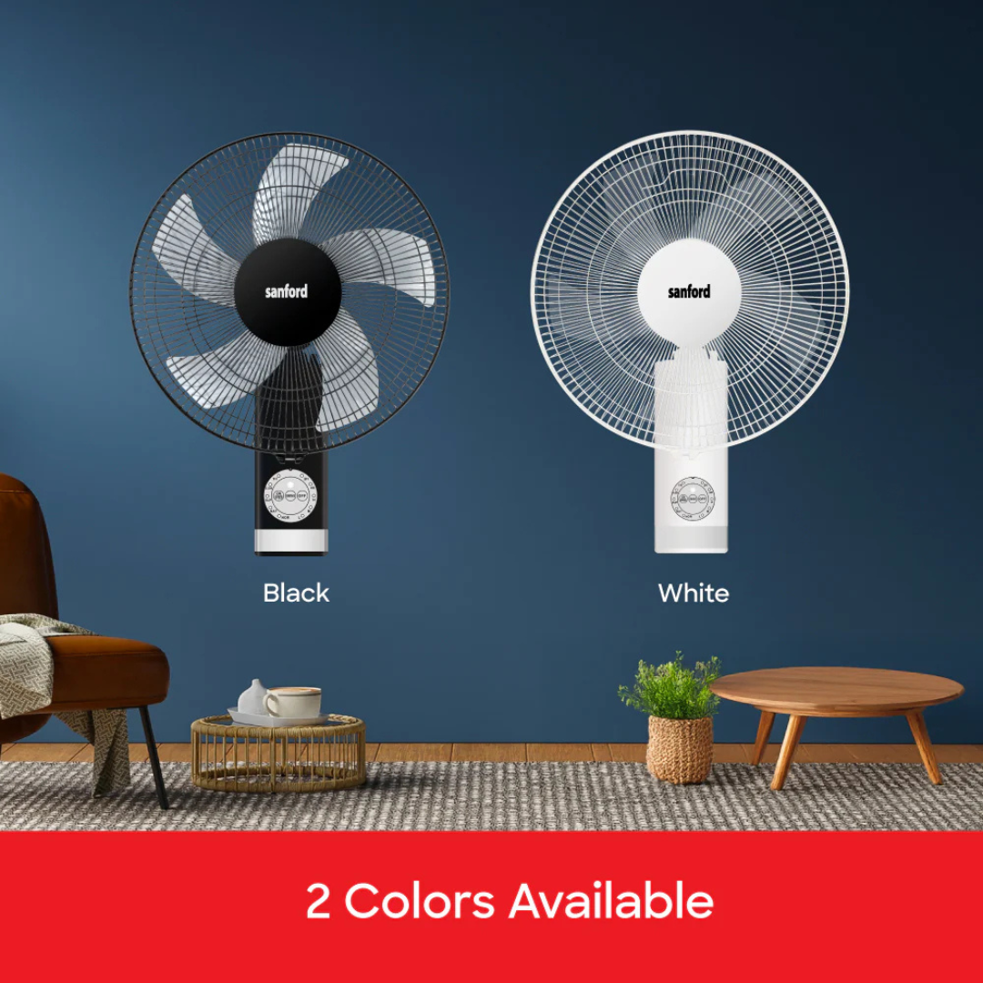 Sanford wall-mount fan SF931WFN, mounted view