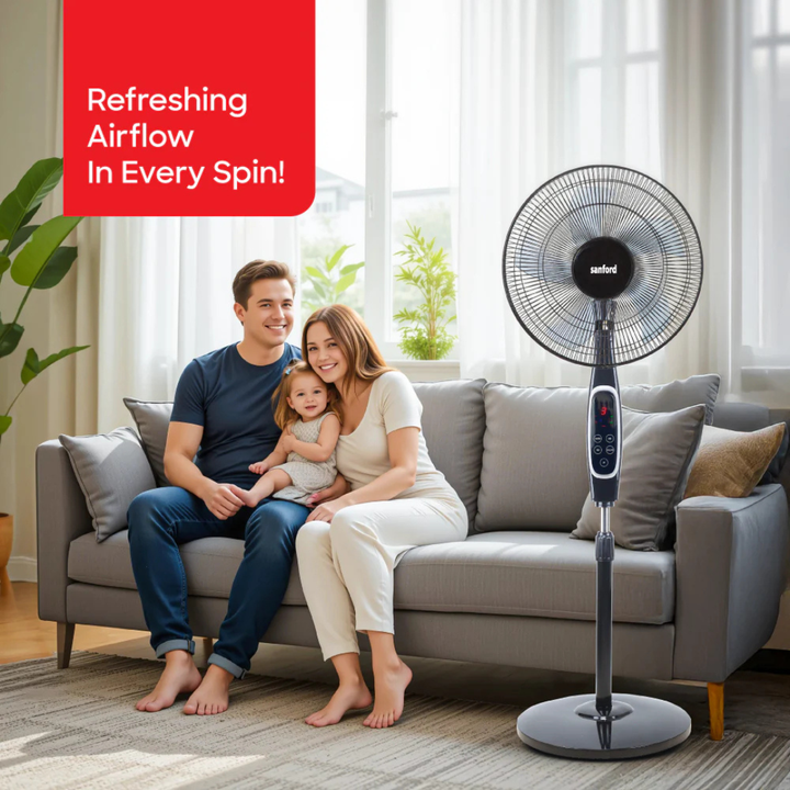 Sanford 18-Inch Stand Fan 60W Heavy-Duty Motor SF901SFN | Buy in Kenya | Red Rhino