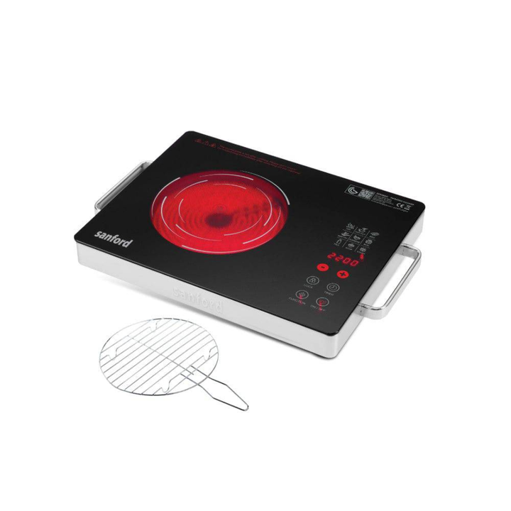 Sanford 2 in 1 Single Burner Infrared Cooker 2200W with BBQ Grill and Timer SF5195IC