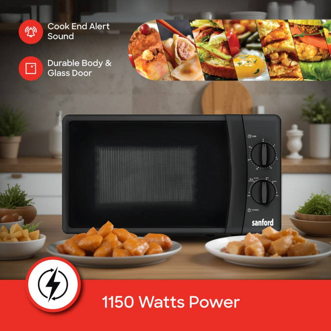 Sanford 20L microwave oven SF5629MO white, control detail