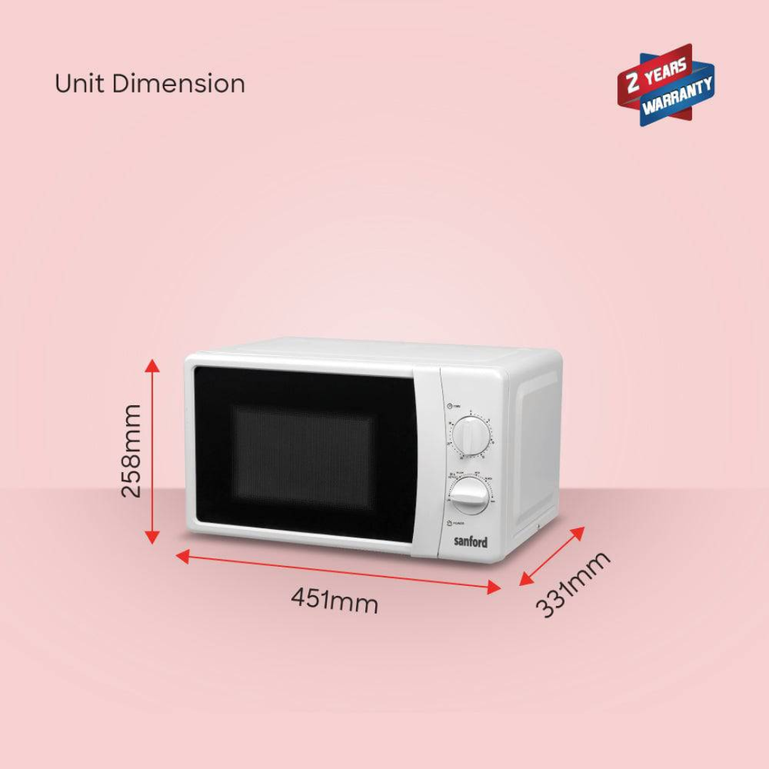 Sanford 20L microwave oven SF5629MO white, product detail