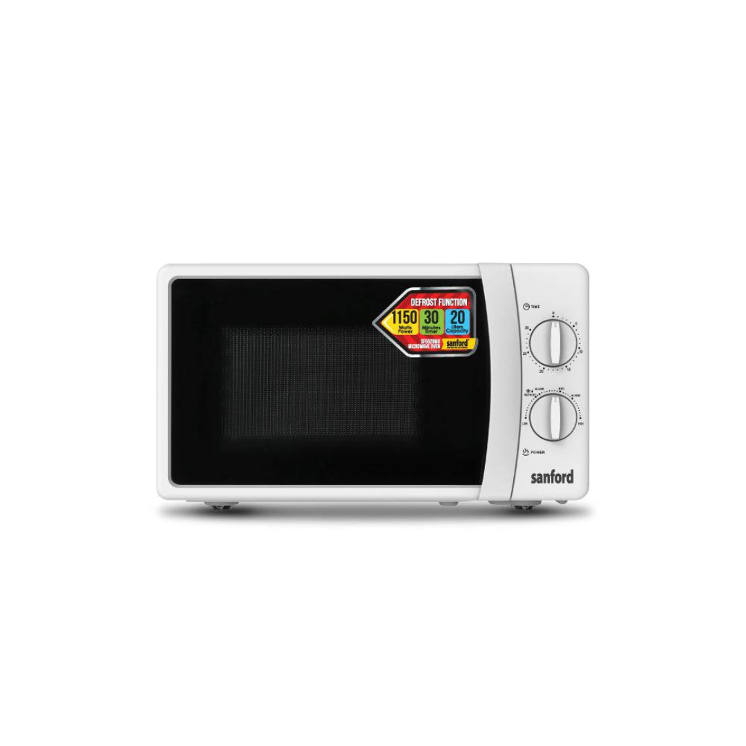 Sanford 20L microwave oven SF5629MO white, front view