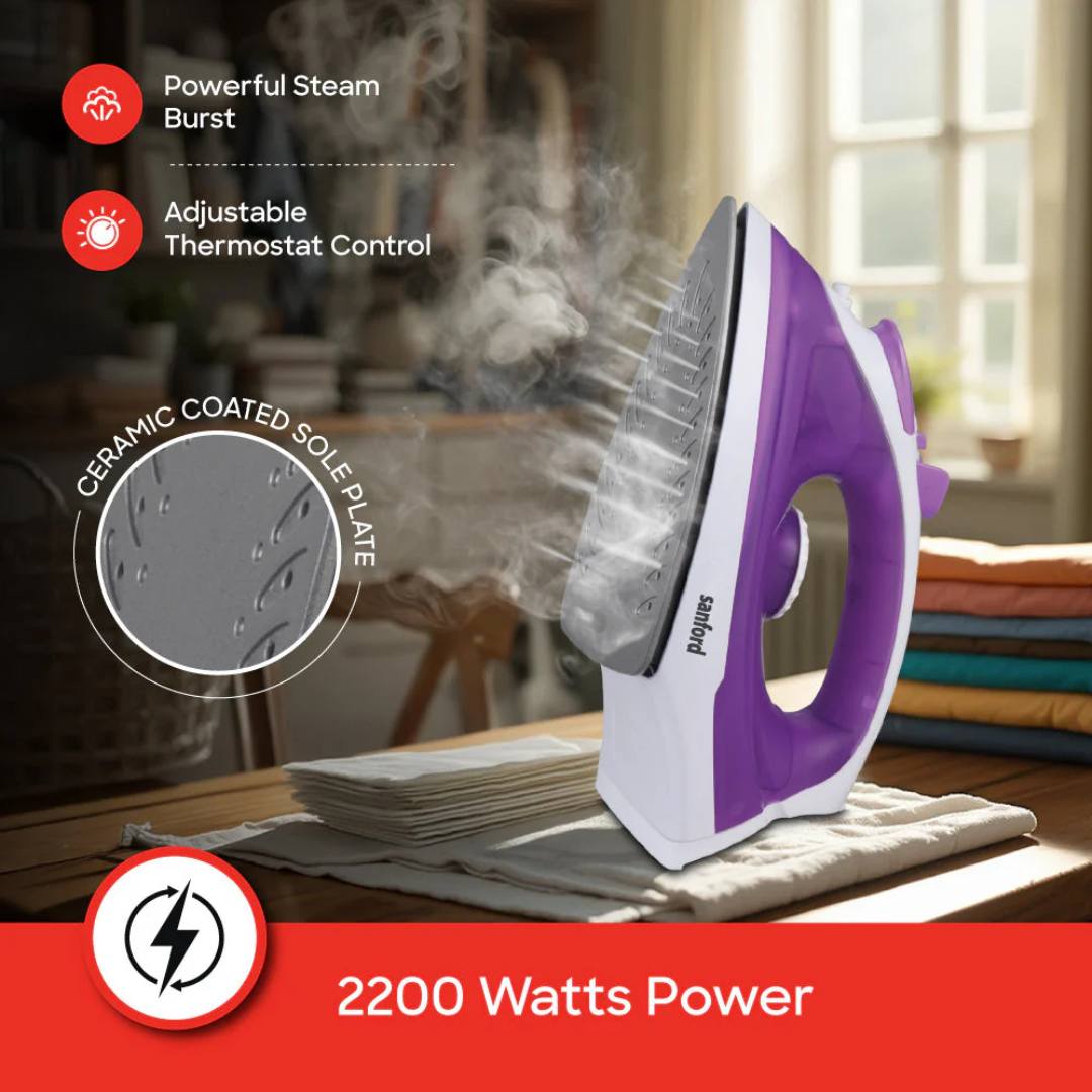 Sanford steam iron SF48SI, control detail