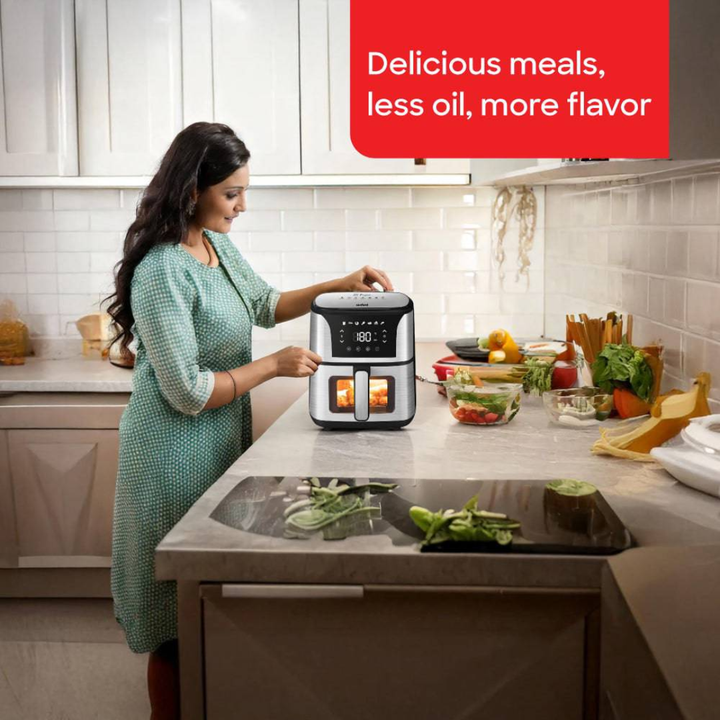 Sanford air fryer SF2450AF, side view