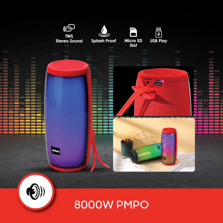 Sanford BT Wireless Portable Speaker 8000 PMPO Splash Proof TWS SF2214PS | Buy in Kenya | Red Rhino