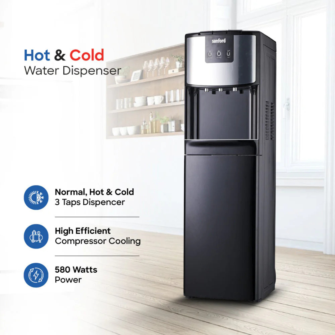 Sanford Bottom Load Hot Cold and Normal Water Dispenser SF1408WD