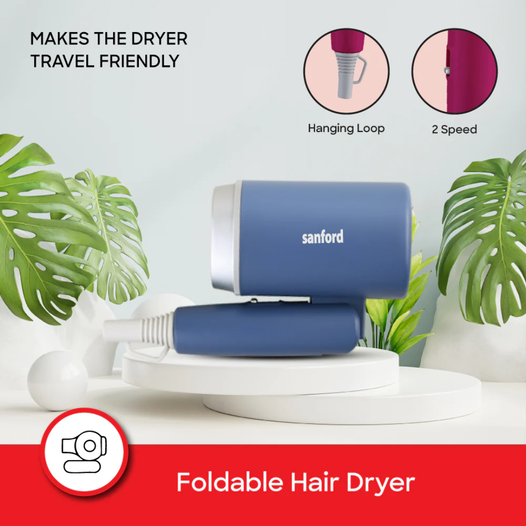 Sanford Compact 1200W Hair Dryer Foldable Handle SF9693HD | Buy in Kenya | Red Rhino