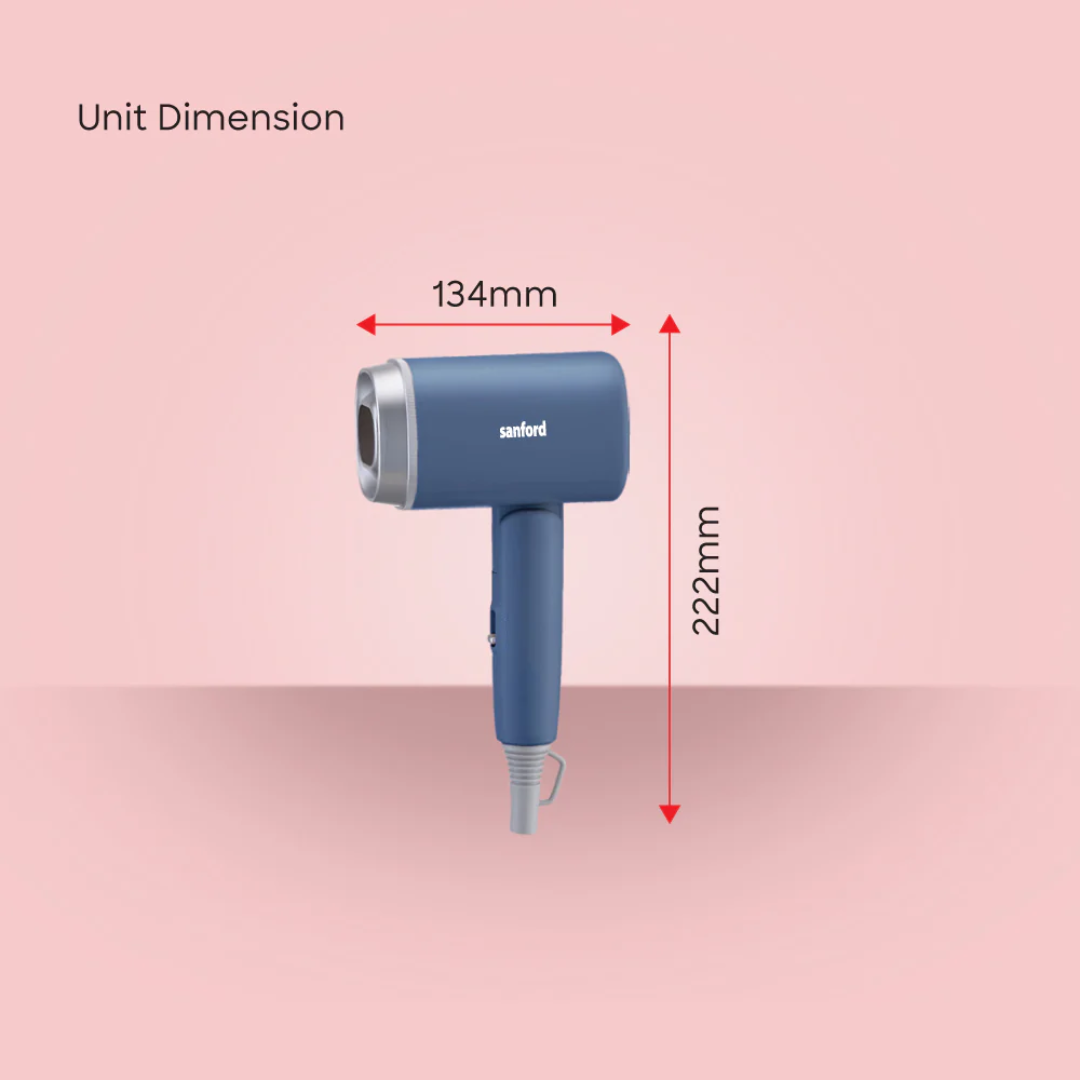 Sanford Compact 1200W Hair Dryer Foldable Handle SF9693HD | Buy in Kenya | Red Rhino